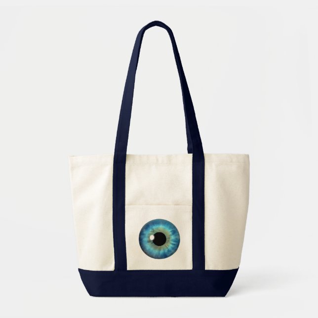Blue Eye Iris Impulse Coole benutzerdefinierte Tra Tragetasche (Vorne)