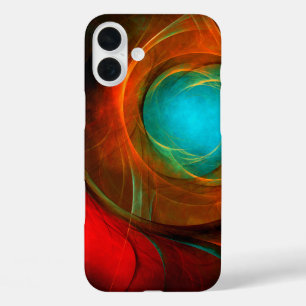 Blue Eye Moderne Abstrakte Kunst Cooles Muster #16 iPhone 16 Plus Hülle