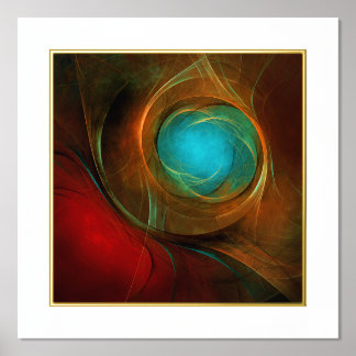 Blue Eye Moderne Abstrakte Kunst Cooles Muster #16 Foliendrucke