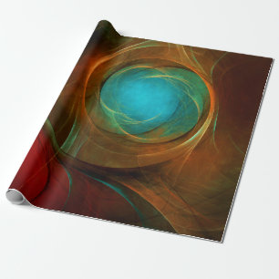 Blue Eye Moderne Abstrakte Kunst Cooles Muster #16 Geschenkpapier