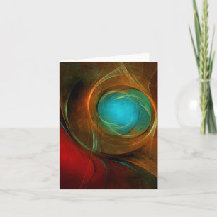 Blue Eye Moderne Abstrakte Kunst Cooles Muster #16 Karte