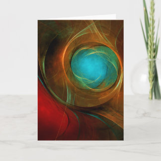 Blue Eye Moderne Abstrakte Kunst Cooles Muster #16 Karte