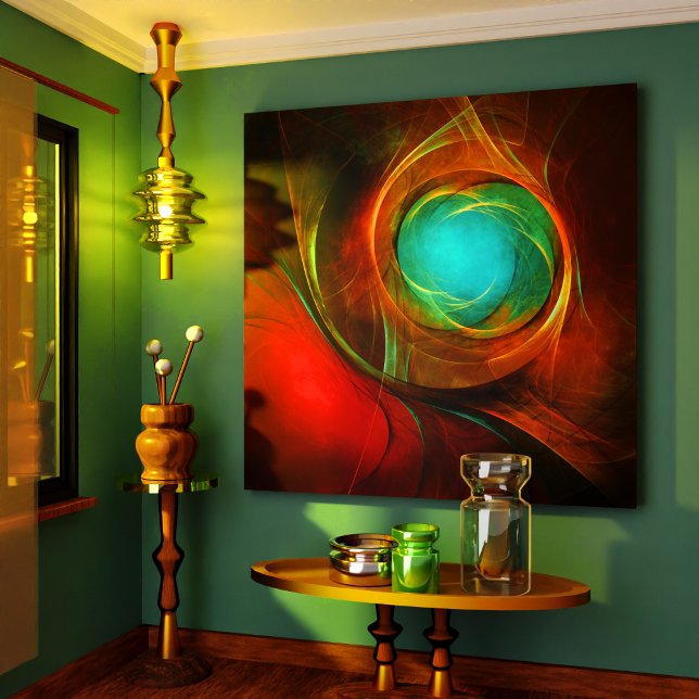 Blue Eye Moderne Abstrakte Kunst Cooles Muster #16 Leinwanddruck (Blue Eye Modern Abstract Fine Art Cool Pattern #16 Canvas Print)