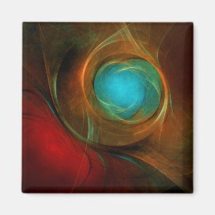 Blue Eye Moderne Abstrakte Kunst Cooles Muster #16 Magnet
