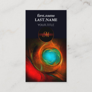 Blue Eye Moderne Abstrakte Kunst Cooles Muster #16 Visitenkarte