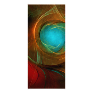 Blue Eye Moderne Abstrakte Kunst Cooles Muster #16 Werbekarte