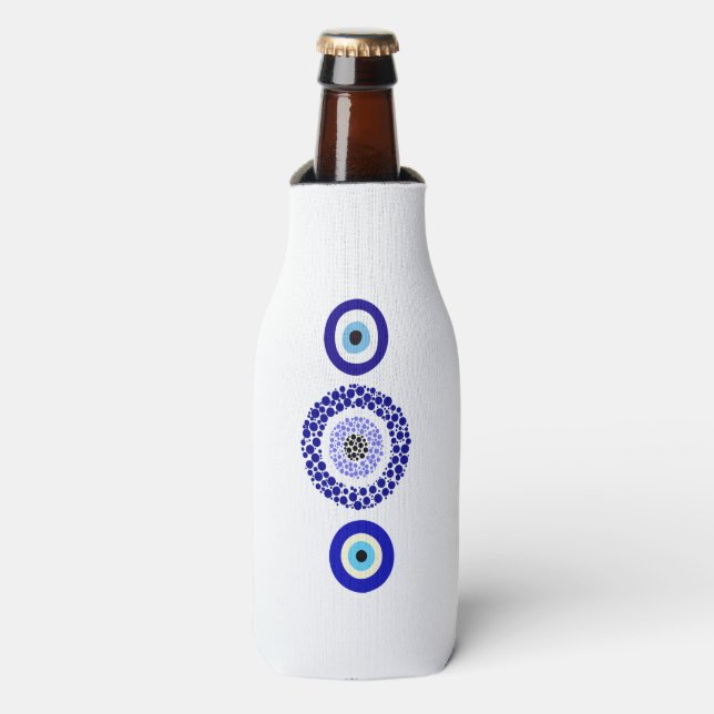 Blue Eye Protection Koozie Flaschenkühler (Flaschenvorderseite)