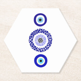 Blue Eye Untersetzer - Custom Hexagonal Design