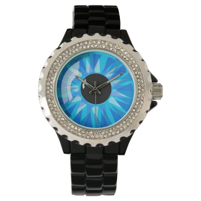 Blue Eyeball Armbanduhr (Vorderseite)