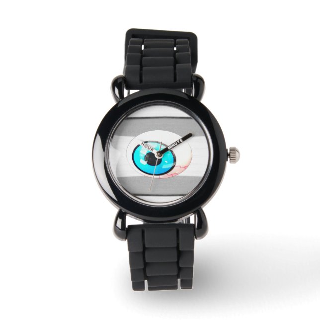 Blue Eyeball Armbanduhr (Vorderseite)