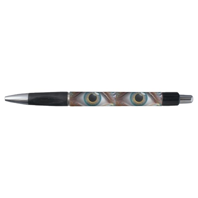 Blue Eyeball Fraktal Art Kugelschreiber (Vorderseite)