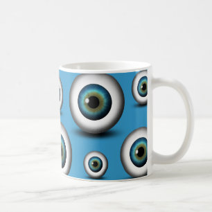 Blue Eyeball Iris Eye Fun Coole benutzerdefinierte Kaffeetasse