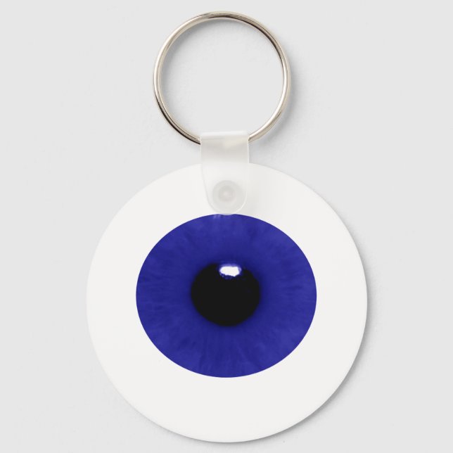 Blue Eyeball Schlüsselanhänger (Vorderseite)