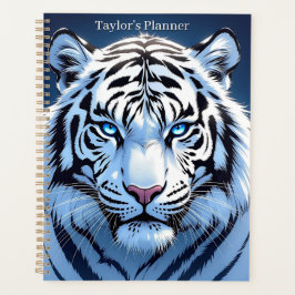 Blue eyed White Tiger Personalized Planer