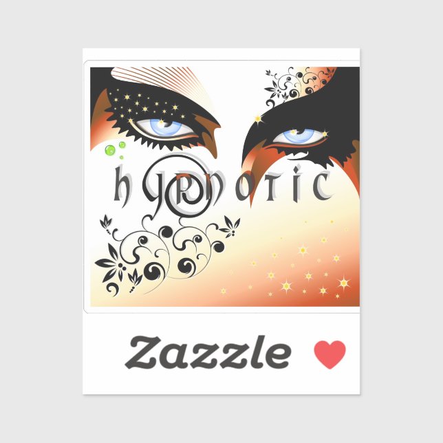 Blue Eyes Fashion Make Up Aufkleber (Blatt)