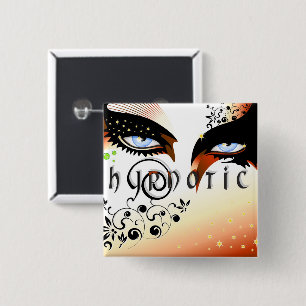 Blue Eyes Fashion Make Up Button