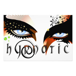 Blue Eyes Fashion Make Up Fotodruck