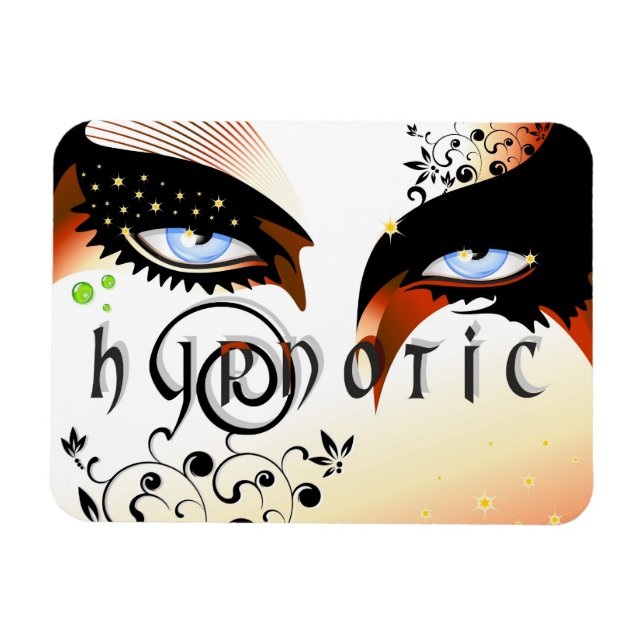 Blue Eyes Fashion Make Up Magnet (Horizontal)