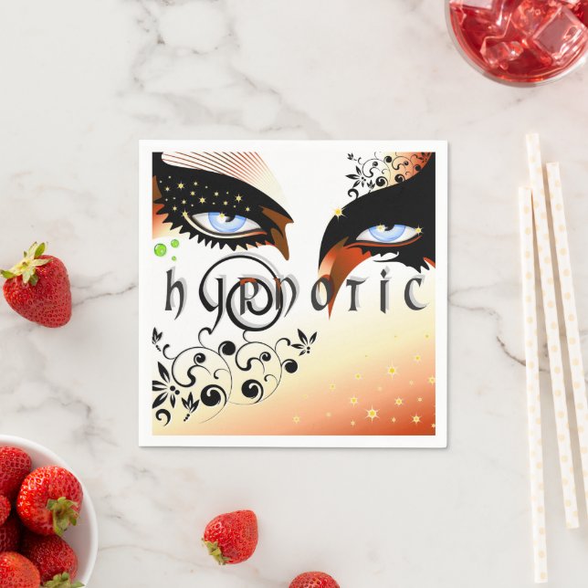 Blue Eyes Fashion Make Up Serviette (Beispiel)