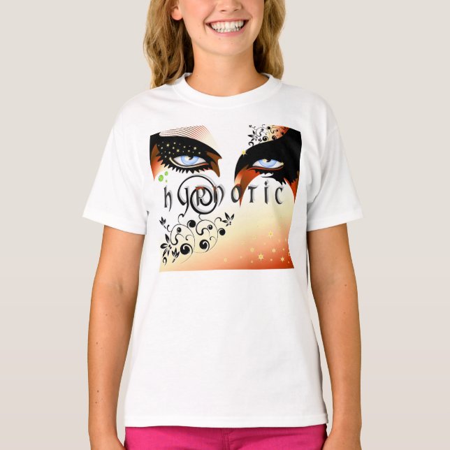 Blue Eyes Fashion Make Up T-Shirt (Vorderseite)