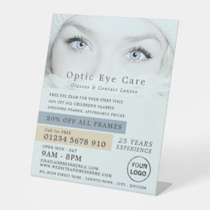 Blue Eyes, Optician, Technical Practitioner Sockelschild