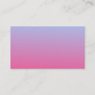 Blue Fades to Pink Business Card Visitenkarte
