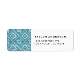 Blue Fair Isle Sweater Strick Pattern Weihnachten