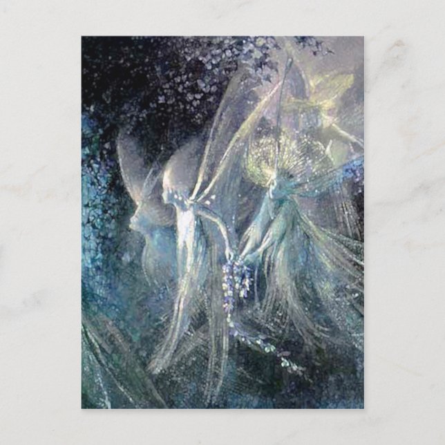 Blue Fairies Postkarte (Vorderseite)