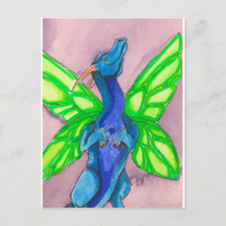 Blue Fairy Dragon Postkarte