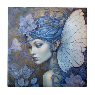Blue Fairy Fantasy Art Fliese