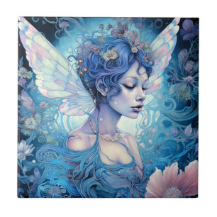 Blue Fairy Fantasy Art Fliese