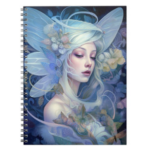 Blue Fairy Fantasy Art Notizblock