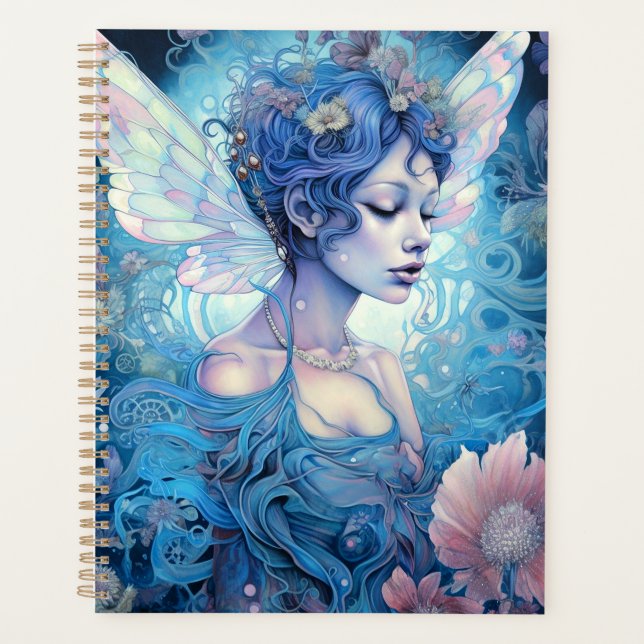 Blue Fairy Fantasy Art Planer (Vorderseite)