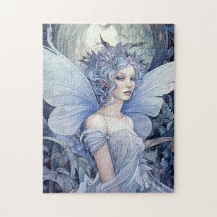 Blue Fairy Fantasy Art Puzzle