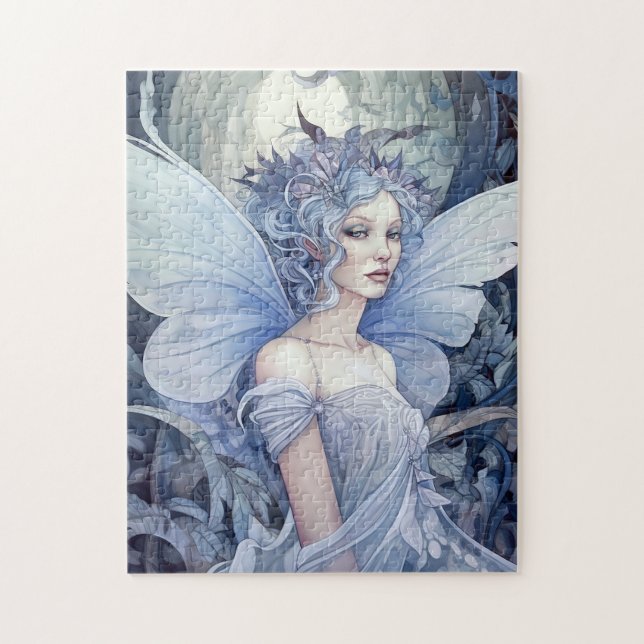 Blue Fairy Fantasy Art Puzzle (Vertikal)