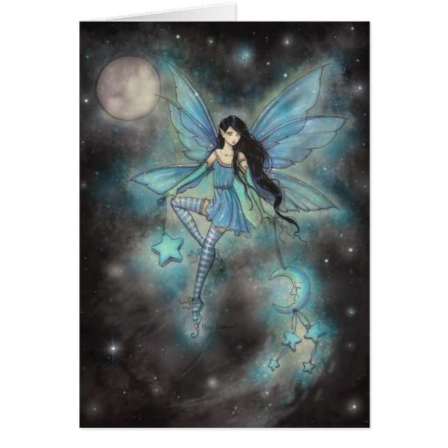 Blue Fairy Fantasy Card von Molly Harrison (Vorne)