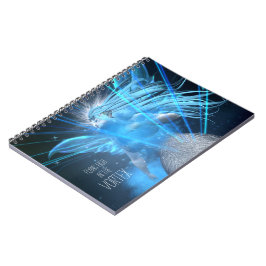 Blue Fairy In The Vortex Notebook - passen Sie es  Notizblock