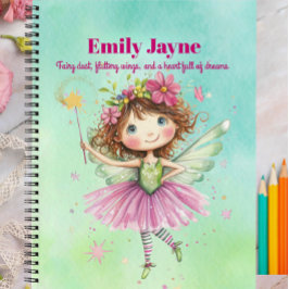 Blue Fairy Notebook Write Zeichn Sketch For Girls Notizbuch