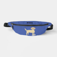 Blue Fanny Pack mit Labrador Dog