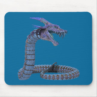Blue Fantasy Dragon Mousepad