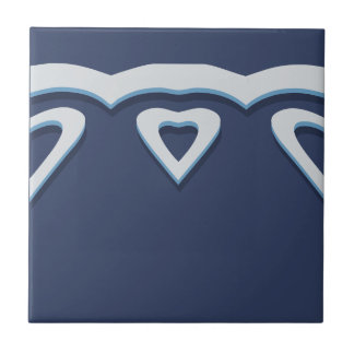 Blue Fantasy Forest Mural Woodland Border Scroll Fliese