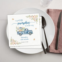Blue Farm Truck Kleine Pumpkins Baby Dusche