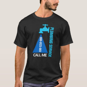 Blue Faucet Plumbing Service T-Shirt