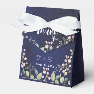 Blue Favor Box Geschenkschachtel