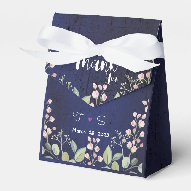Blue Favor Box Geschenkschachtel (Vorderseite)