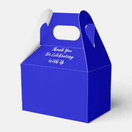 Blue Favor Box Geschenkschachtel