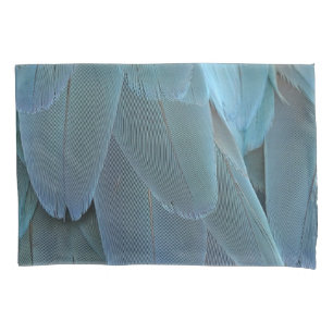 Blue Feather Kissenbezug