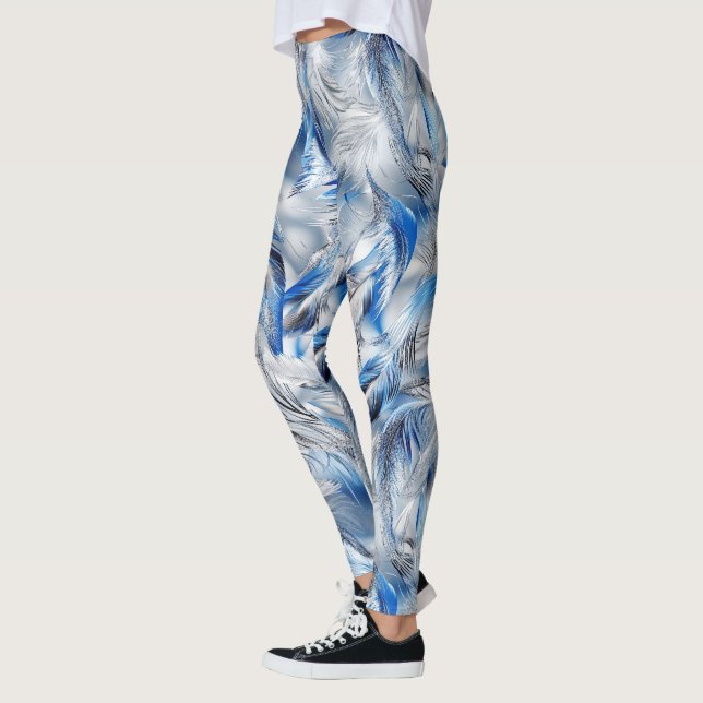 Blue Feather Mo derne Activewear Yoga Leggings (Links)