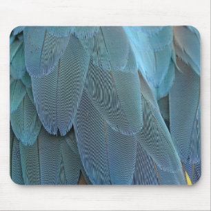 Blue Feather Mousepad