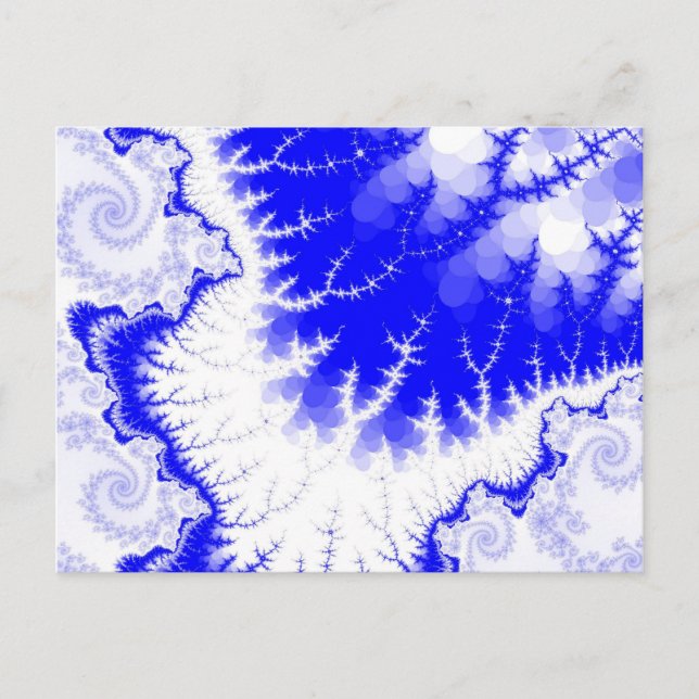 Blue Feathered Star Postcard Postkarte (Vorderseite)